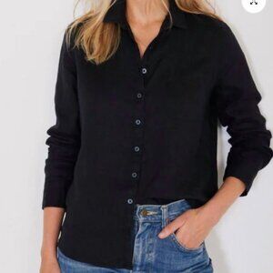 Kennedy Linen Shirt, Black S